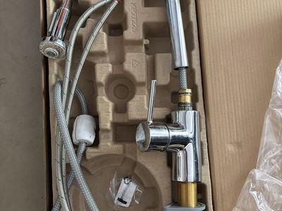 Kitchen Faucet Pull Out Sprayer Chrome Sink Mixer Tap Single Handle