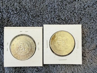 Uncirculated 1960 Mexican Diez Pesos Silver Coin - Independence and Liberty Commemorative Coin