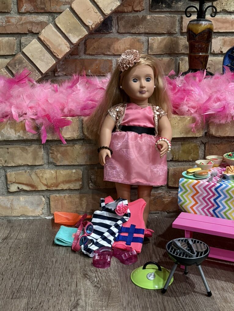 Our Generation Audra Doll and Picnic Table