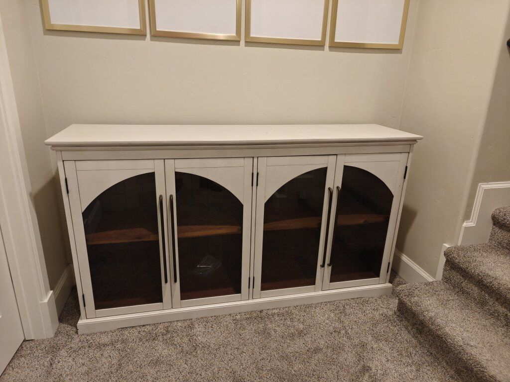 beautiful entertainment buffet White solid wood