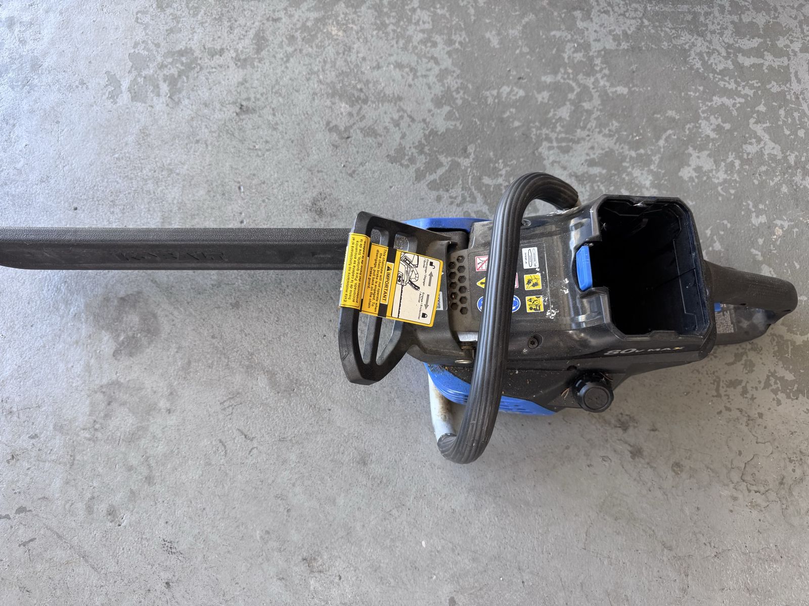 80volt Kobalt 18” chainsaw