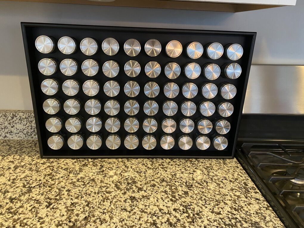 Brand New 60 Count Bourbon And Barrel Spice Rack