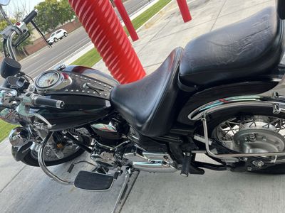 Yamaha V-Star 1100cc Custom Cruiser Motorcycle - Black, Excellent Condition