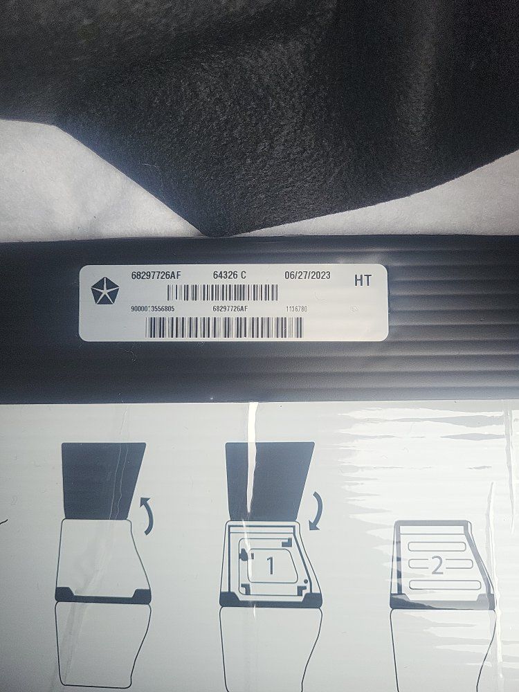 Mopar (FCA) 68297726AF HT Rear Cargo Management System