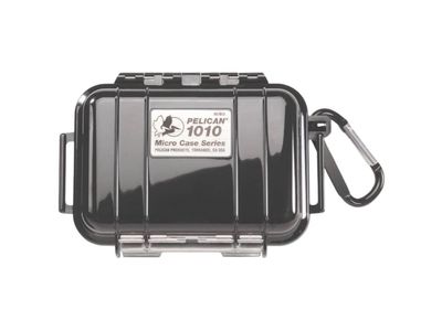 Pelican 1010 Micro Case Series Water Resistant Protective Case with Carabiner - Black