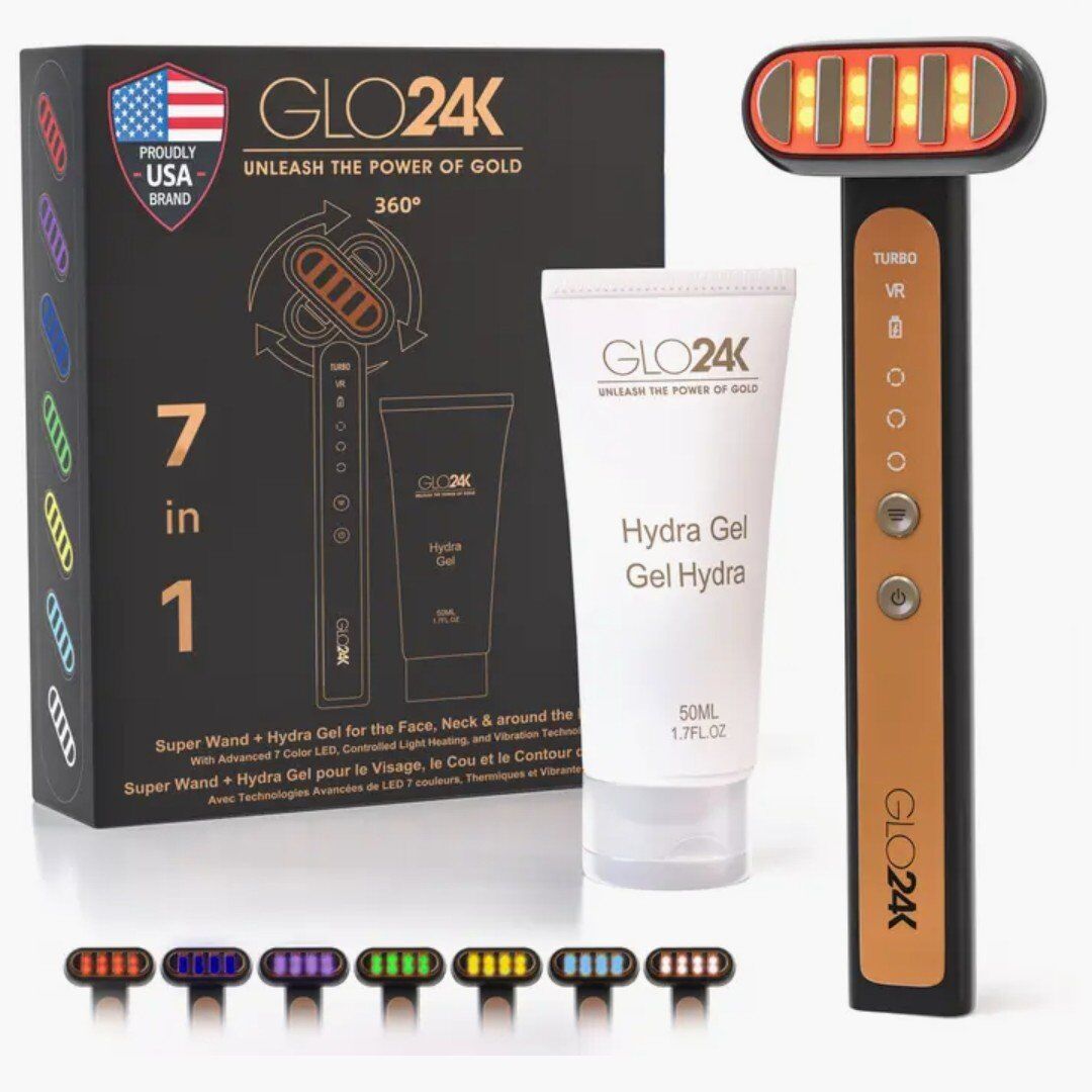 GLO24K super wand + hydra gel