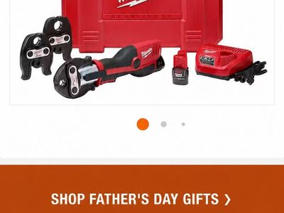 Milwaukee 2473-22 - M12 12-Volt Lithium-Ion Force Logic Cordless Press Tool Kit (3 Jaws Included) with Two 1.5 Ah Battery and H