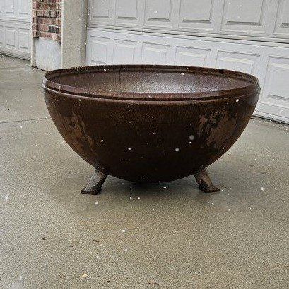 large 37" fire bowl firepit