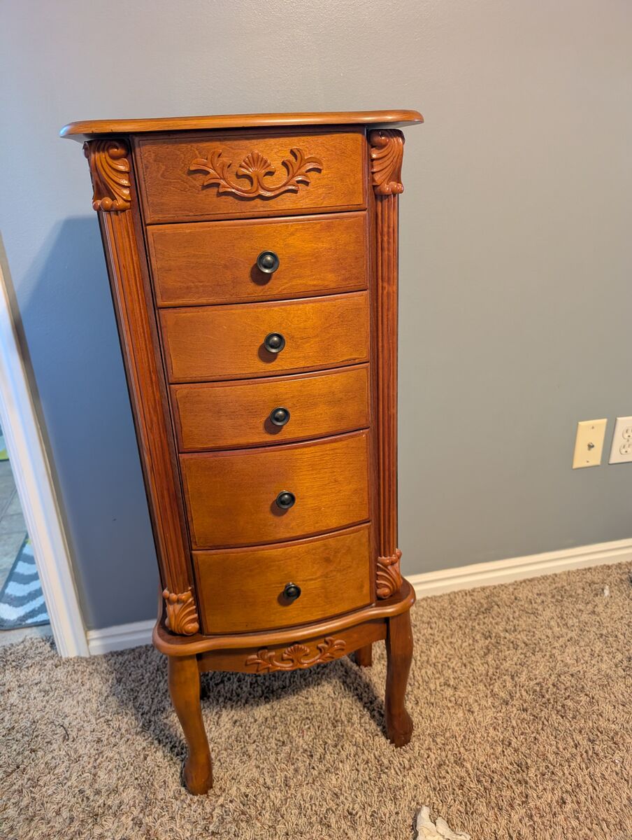 Powell Sylvia woodland oak jewelry armoire