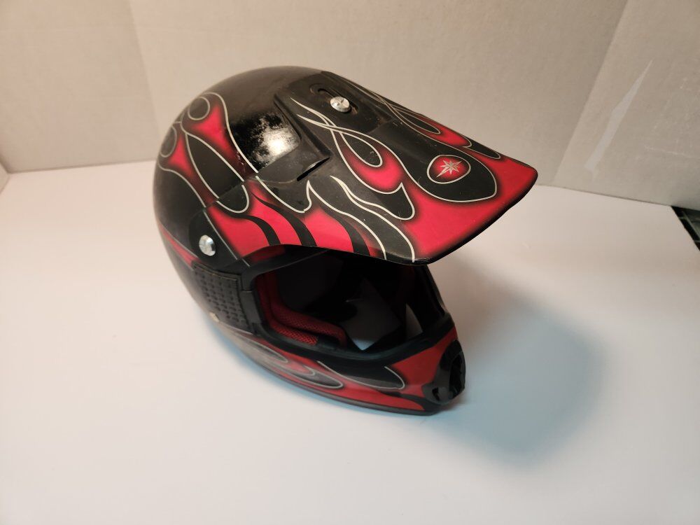 Polaris Adult ATV Motorcycle Helmet Red