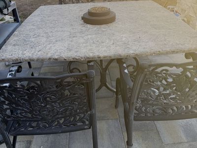 64" Granite Patio Table