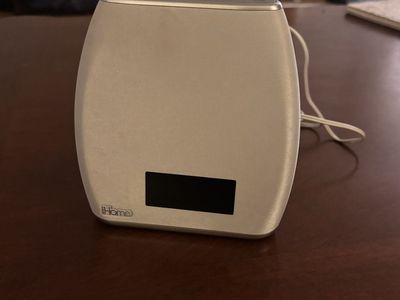 iHome White Bluetooth Alarm Clock Speaker with Sound Therapy