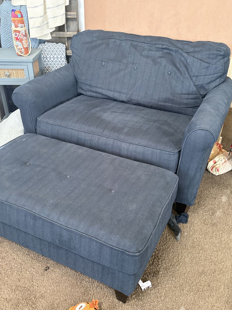 La-Z-Boy loveseat with matching ottoman