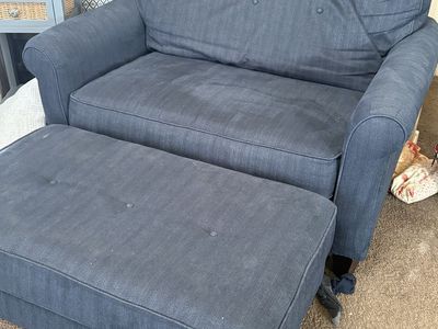 La-Z-Boy loveseat with matching ottoman