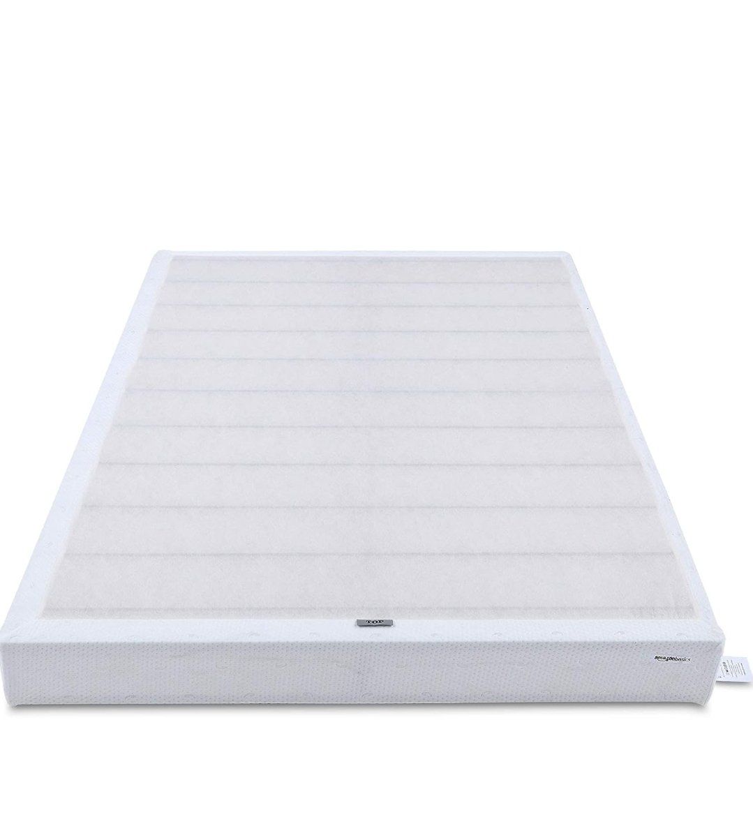 Zinus 5-Inch Smart Box Spring Bed Base - Full (74"L x 53"W) Steel Frame, Removable Cover
