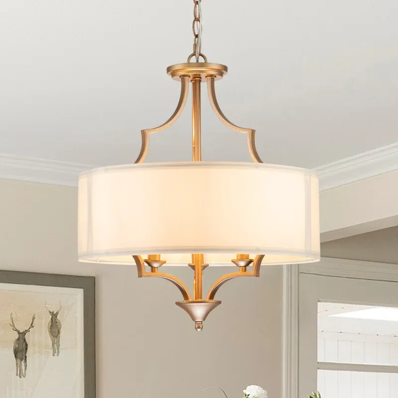 Vayden 3 - Light Dimmable Drum Chandelier
