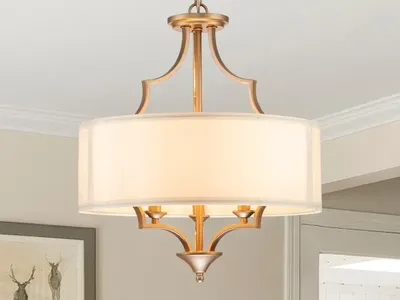 Vayden 3 - Light Dimmable Drum Chandelier