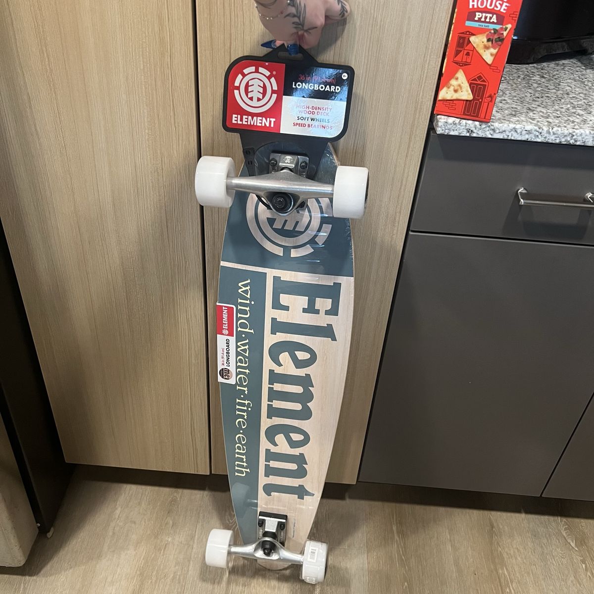 Element Skateboard Pintail Longboard Section Wood 8.5" Deck x 36" Long Board