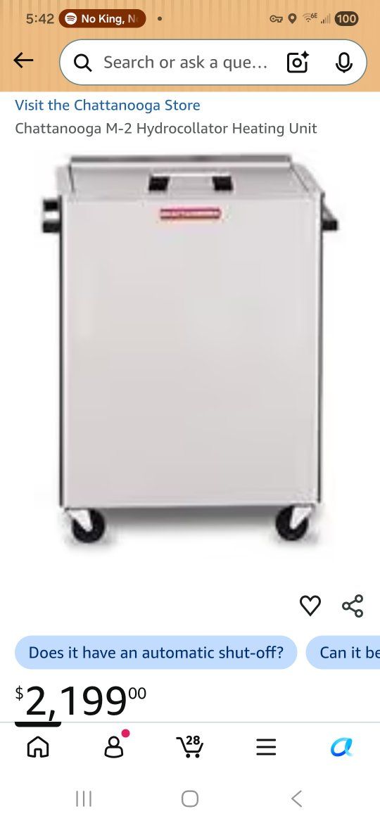 Chattanooga hydrocollator m2