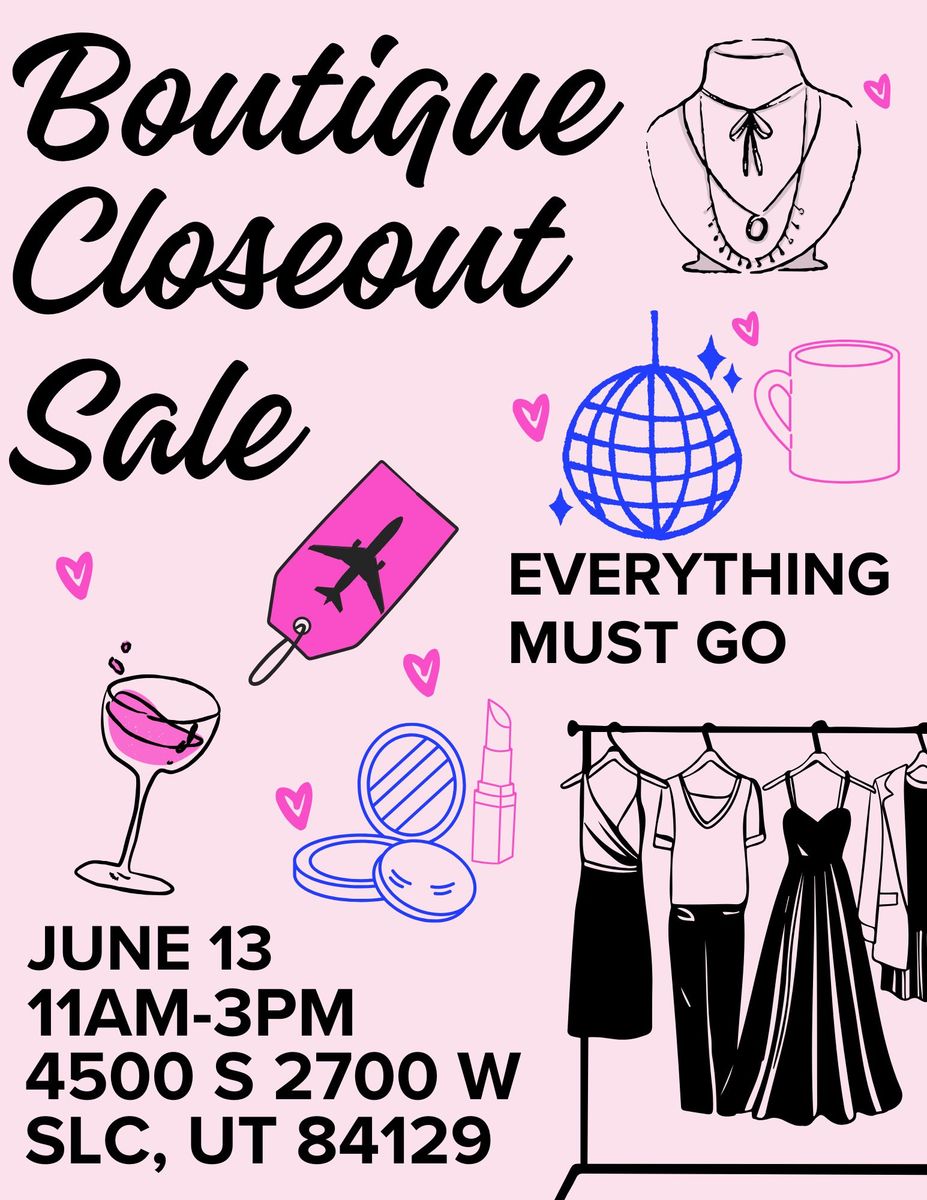 Boutique Close out - Estate Sale