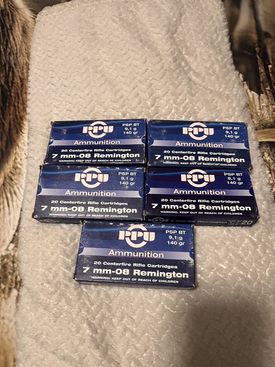 115 7mm-08 11 Hornady 104 PPU once fired brass