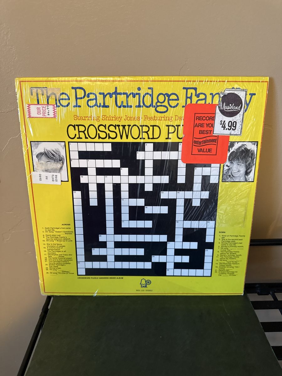 The Partridge Family Crossword Puzzle Vinyl LP Album Record