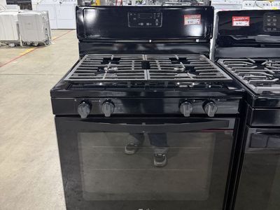 Good Whirlpool Black Gas Range with Power Burner - Used