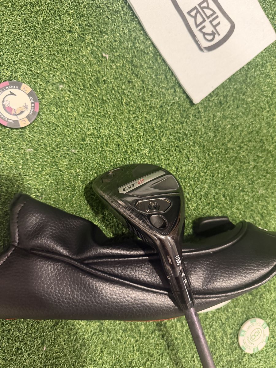 LH Titleist GT2 5 Hybrid AutoFlex SF405 Shaft Good W/Headcover