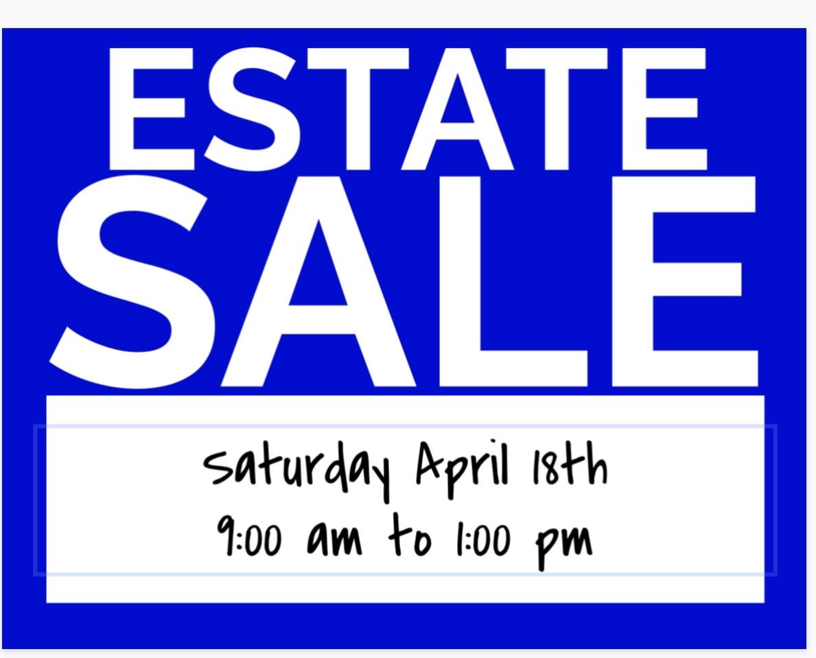 Estate Sale in Midvale Saturday April 18th 9 am to 1 pm