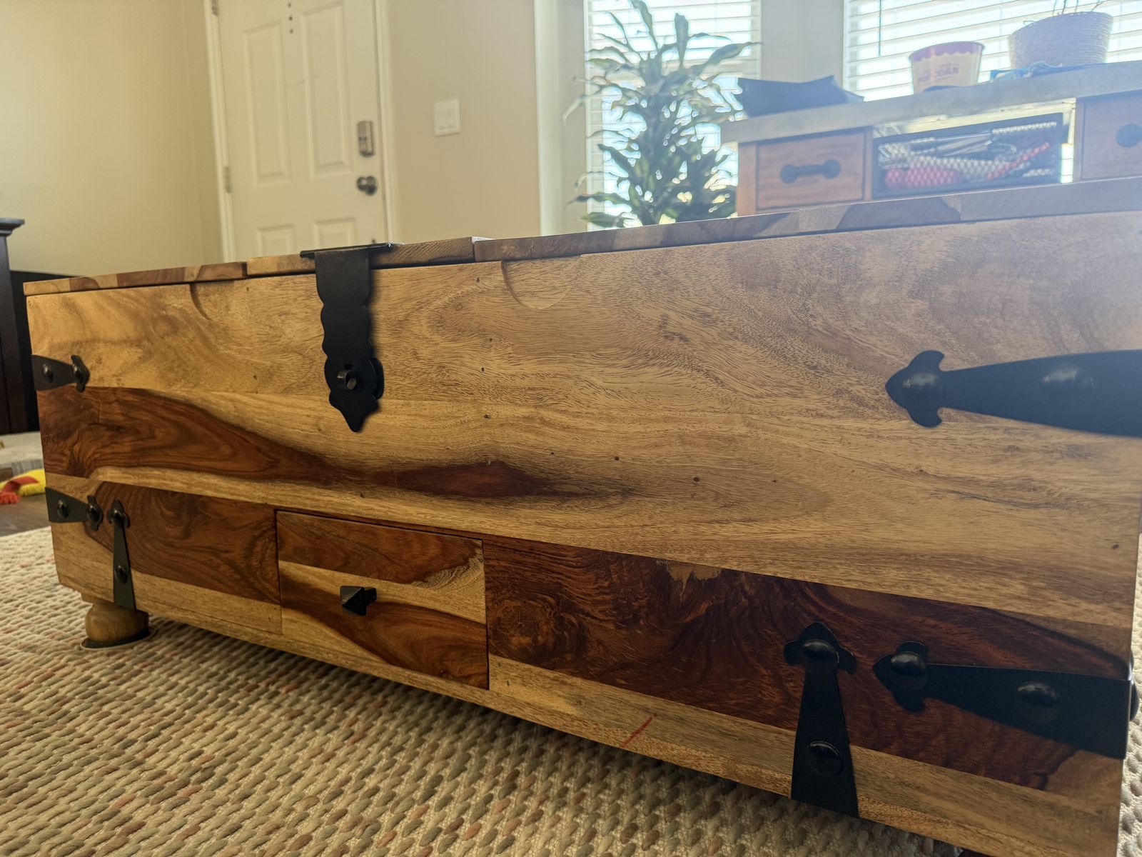 Solid wood coffee table Contents Inside Not 4 Sale