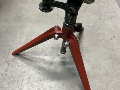 Bipod With A Padded Adjustable Rest.