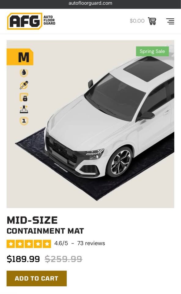 AFG MID-SIZE CONTAINMENT MAT