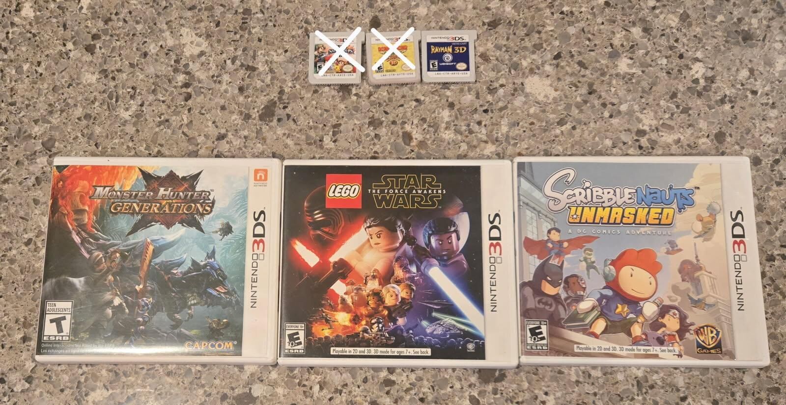 Nintendo 3ds games $10 each including Rayman 3d! Trades considered!