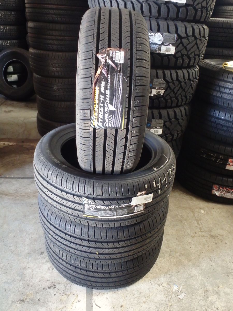235/55R18 BLACKHAWK STREET-H HH11 SET OF BRAND NEW TIRES