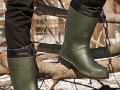Kamik Forester Waterproof Insulated Winter Work Boots Olive Green Men's 8