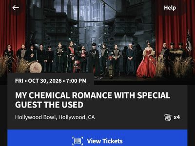 My Chemical Romance with The Used Tickets