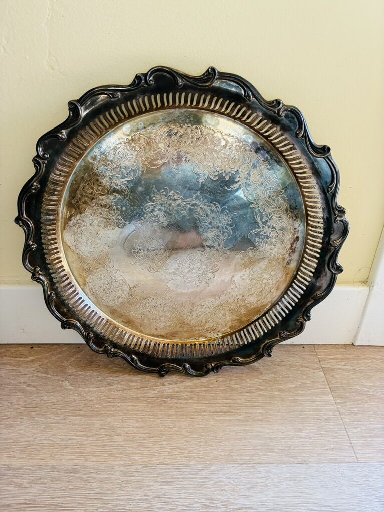Vintage Silver Tray- Created My Wilcox
