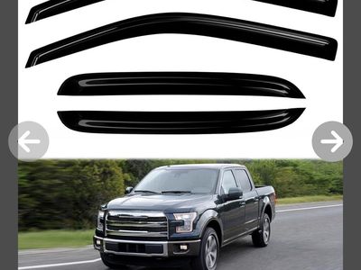 Rain Guards for 2014-2018 Chevy Silverado/GMC Sierra 1500 & 2015-2019 2500/3500 Crew Cab