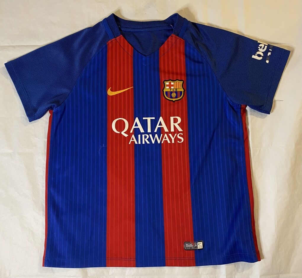 Authentic Youth Nike Soccer Jersey 16/17 Barcelona