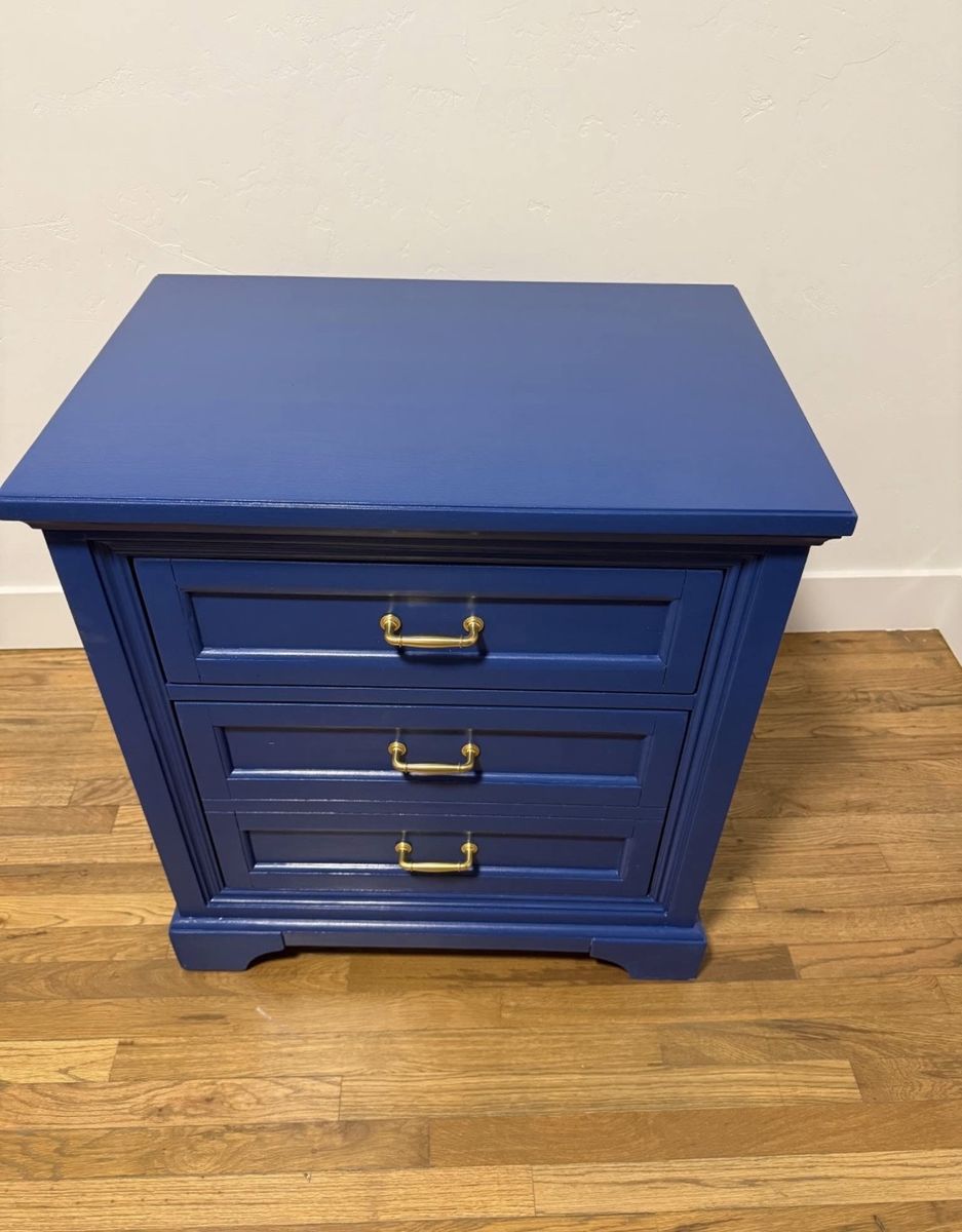 Cute Blue Dresser/Nightstand (2 Drawers)