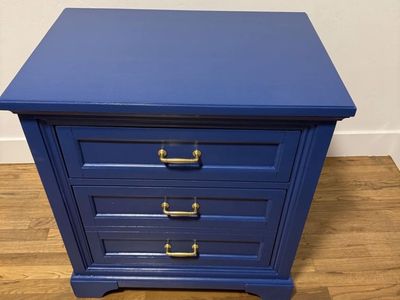 Cute Blue Dresser/Nightstand (2 Drawers)