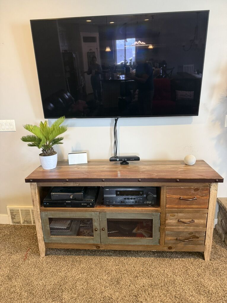 Rustic Wood Tv Stand/Media Console