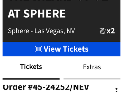 Wizard of Oz @ The Sphere Las Vegas April 10 - also have The Eagles same night