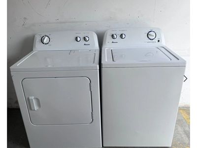 AMANA WASHER & DRYER SET – Delivery available