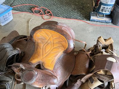 Misc horse, packing, saddles, and hunting equip