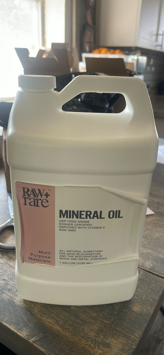 Raw + Rare Mineral Oil USP Food Grade - 1 Gallon (3785 mL)