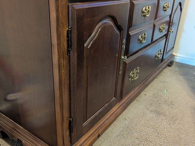 Cherry Wood Dresser: Ideal for newborn/toddler rooms ($75 OBO)