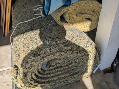 1" Rolls of Carpet Padding Underlayment Rebond Foam