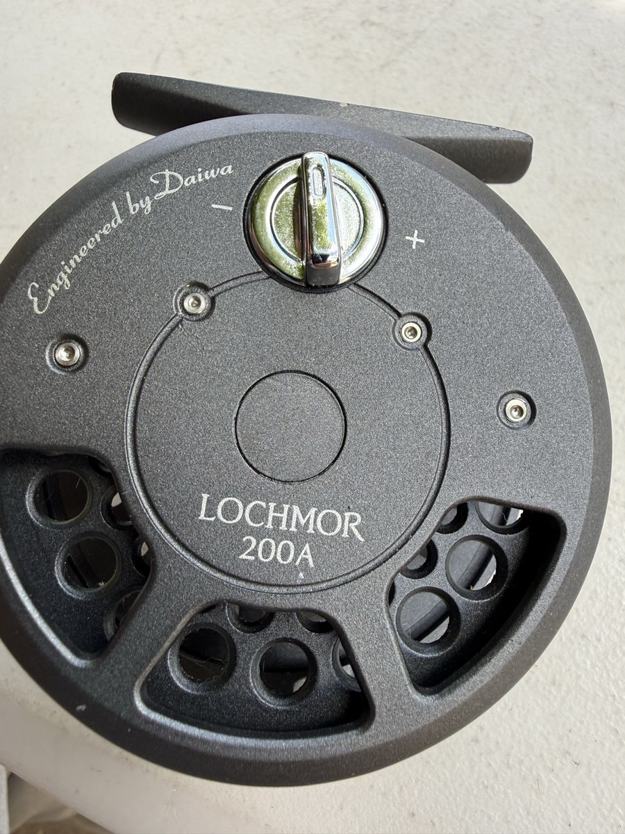 Daiwa Lochmor 200A Fly Fishing Reel - Engineered by Daiwa, Black
