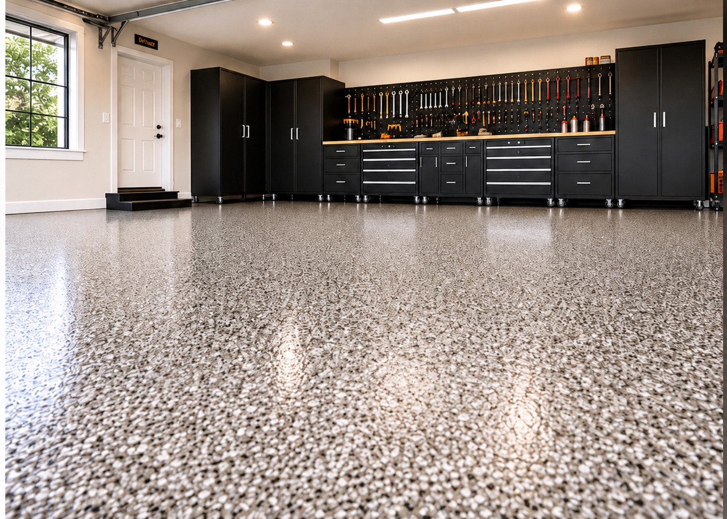 Epoxy Garage Flooring | Polyaspartic Flake Floor | Epoxy Installation | Concrete Coatings